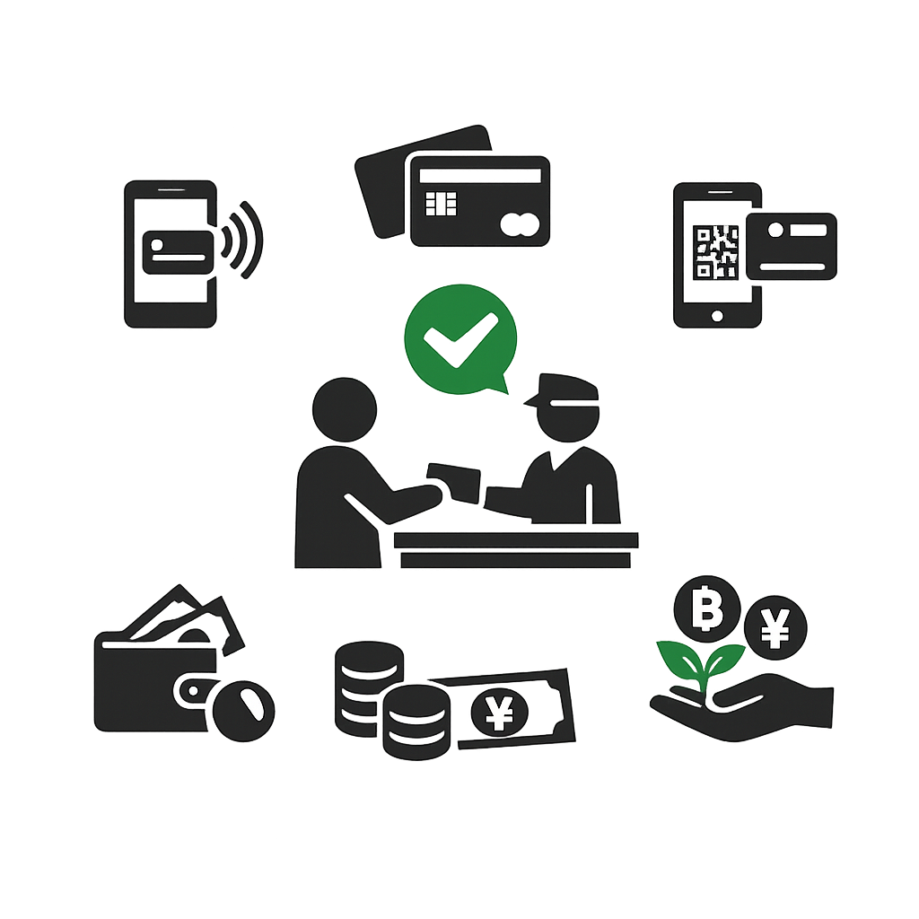 多様な決済方法に対応するイメージ